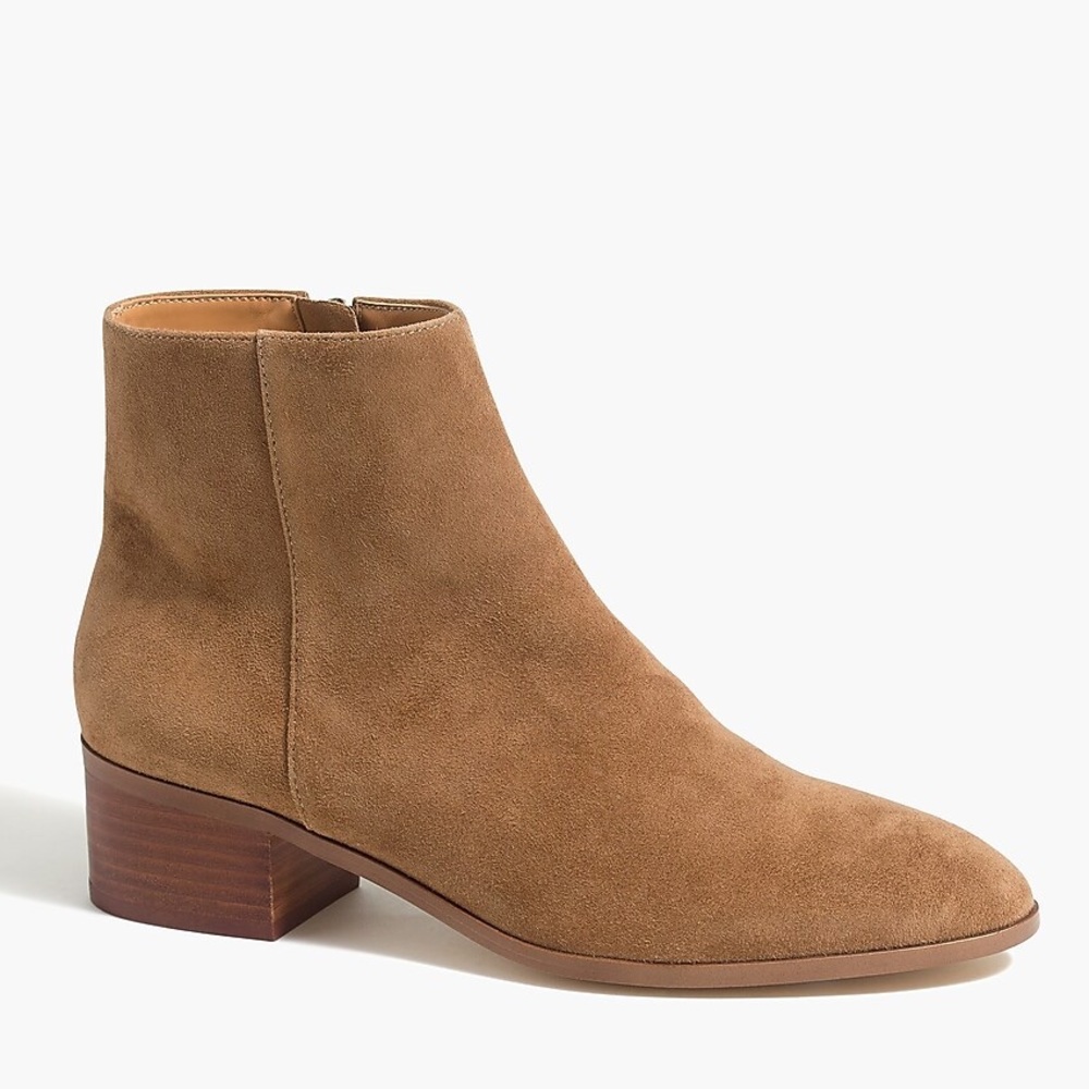 New J.Crew Suede Ankle Booties